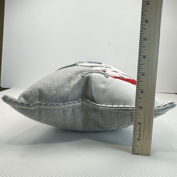 Christmas Gnomes Winter Scene Rectangular Throw Pillow Gray 10"x26" Storehouse - Picture 11 of 13